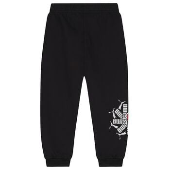 Boys Black Logo Joggers