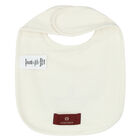 Ivory & Gold Logo Baby Bib, 1, hi-res