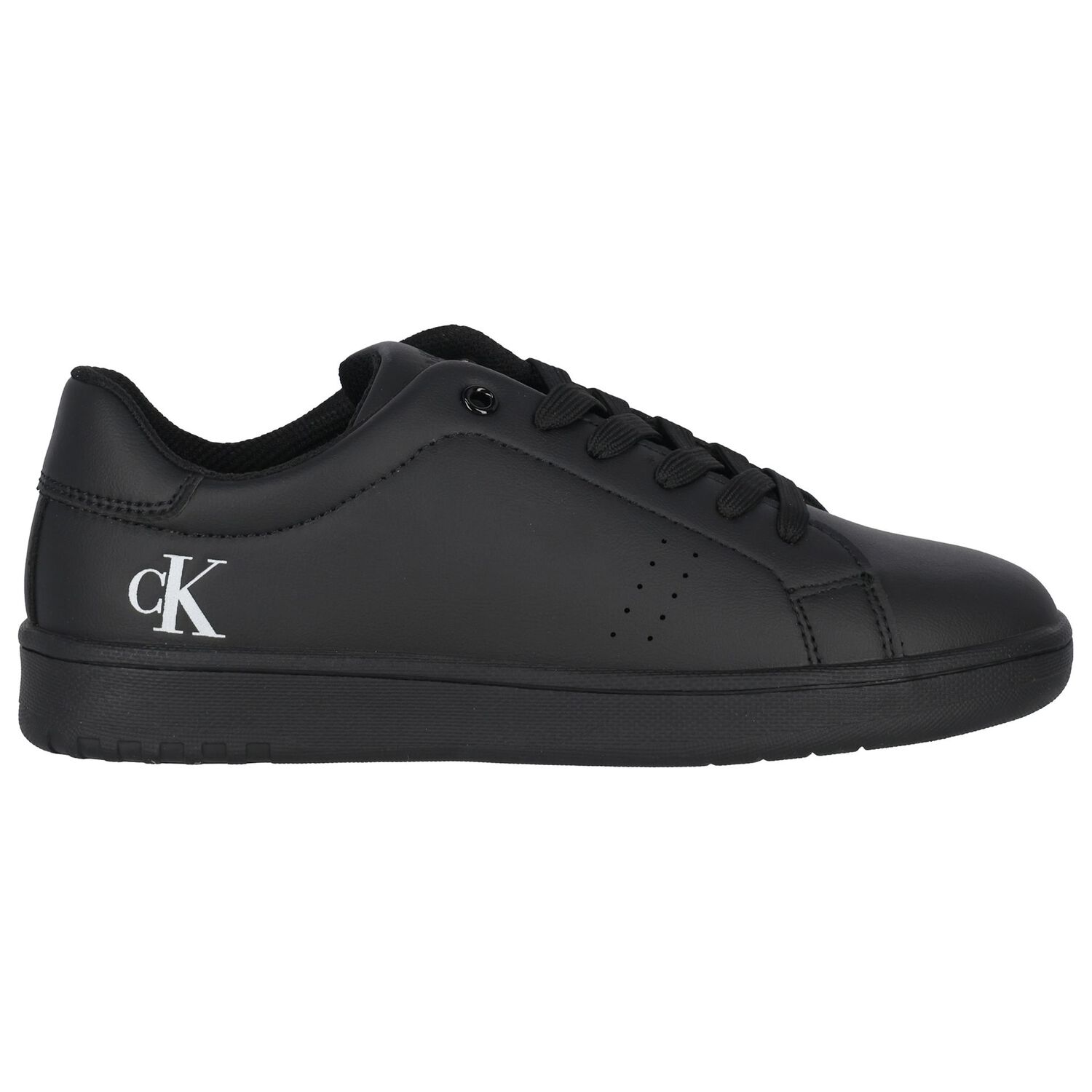 Black Logo Trainers, 1, hi-res