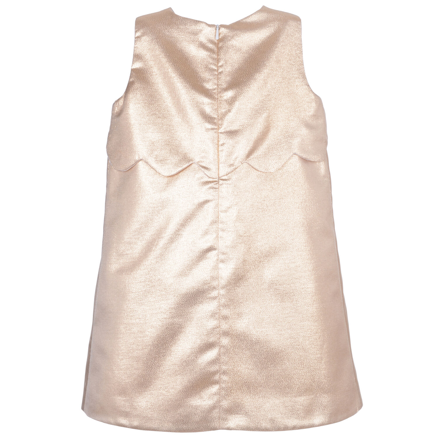 Girls Gold Bow Dress, 1, hi-res image number null
