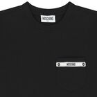 Boys Black Logo T-Shirt, 2, hi-res