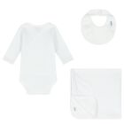 Boys White & Blue Dots Baby Gift Set, 1, hi-res