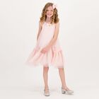 Girls Pink Polka Dots Dress, 2, hi-res