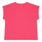 Girls Pink Logo T-Shirt, 2, hi-res