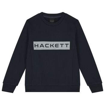 Boys Navy Blue Logo Sweatshirt