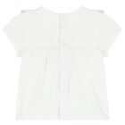 Baby Girls White & Pink Shorts Set (4 Piece), 1, hi-res