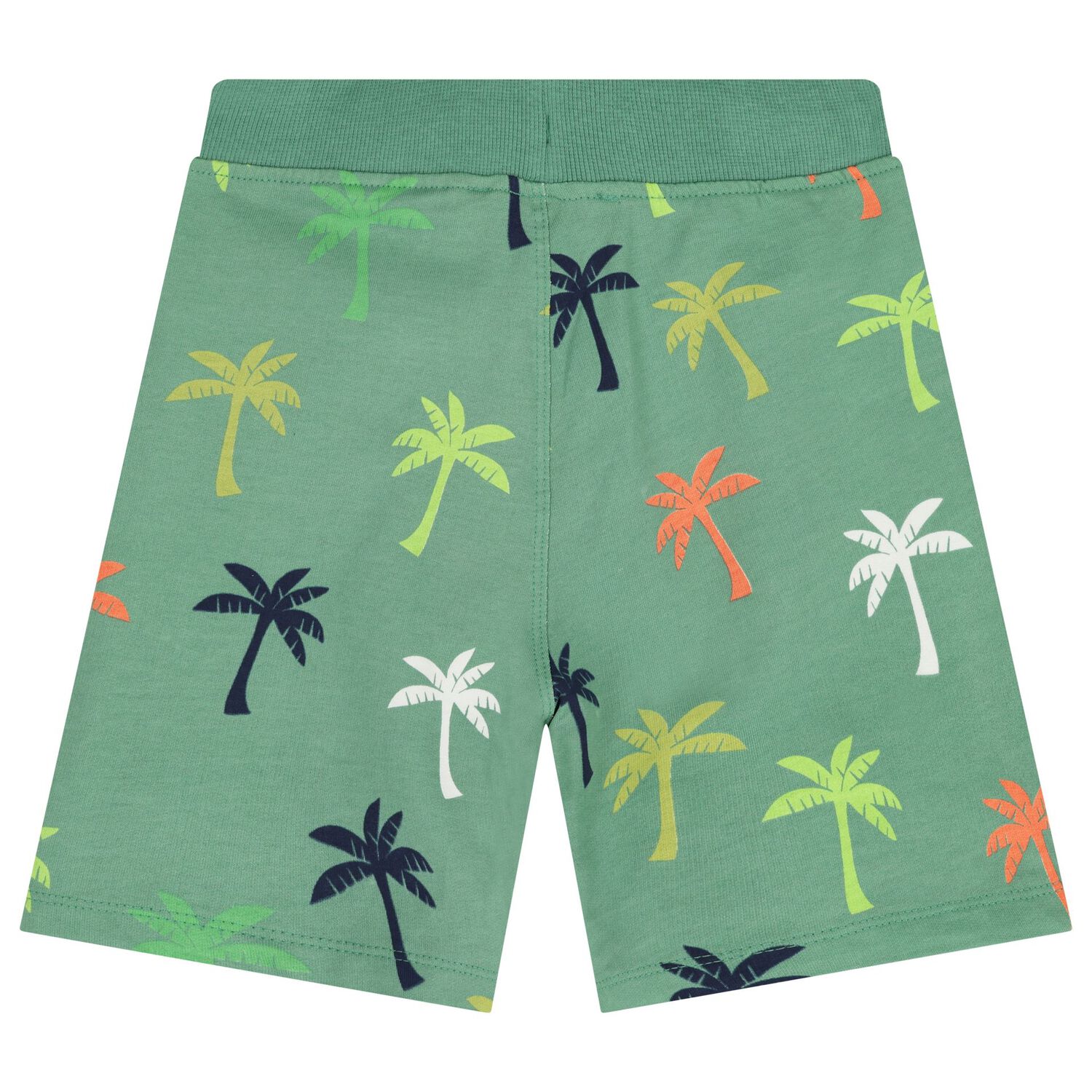 Boys Green Palm Tree Shorts, 1, hi-res