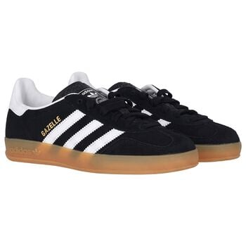 Black & White Logo Gazelle Indoor Trainers
