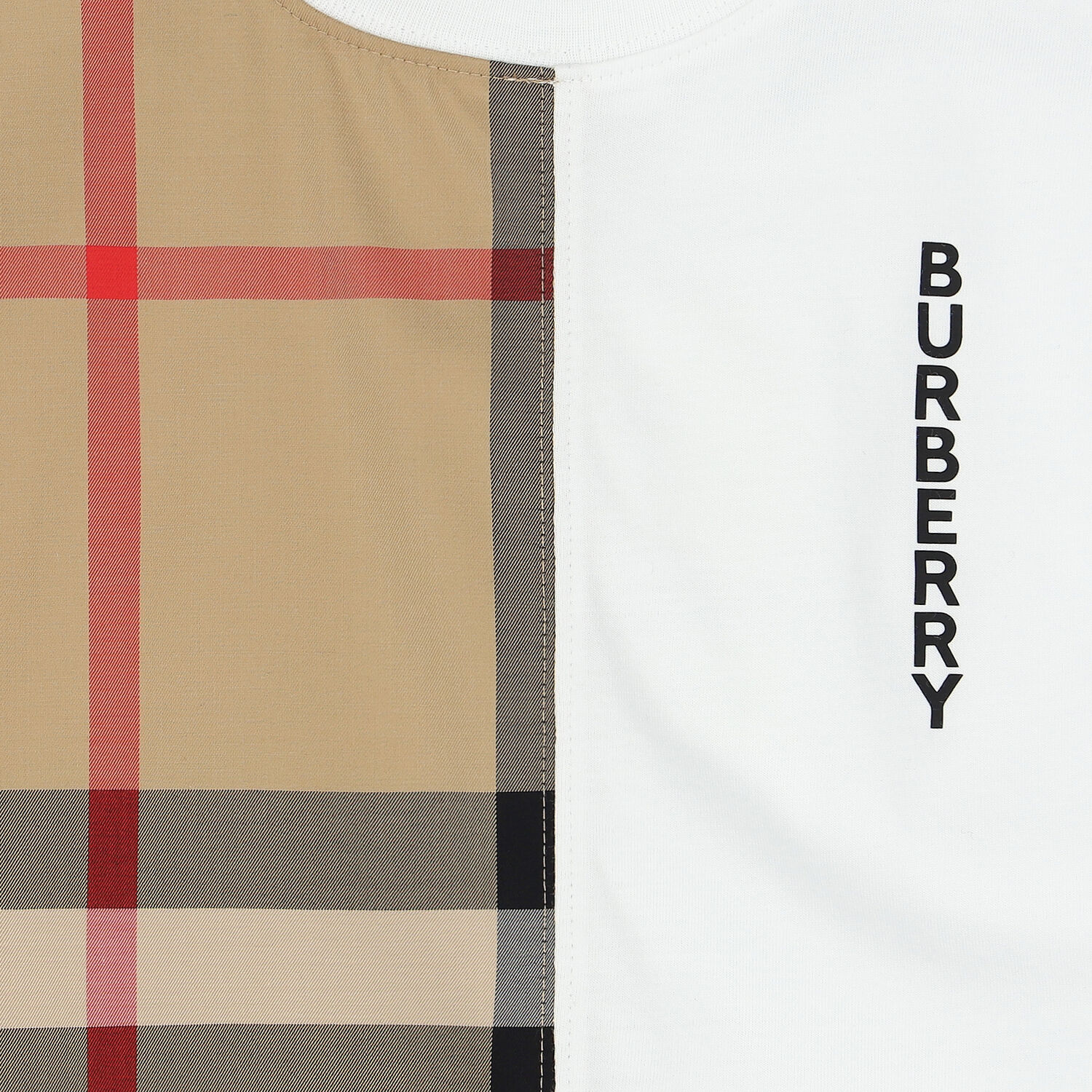 Baby Boys White & Beige Logo Romper, 1, hi-res