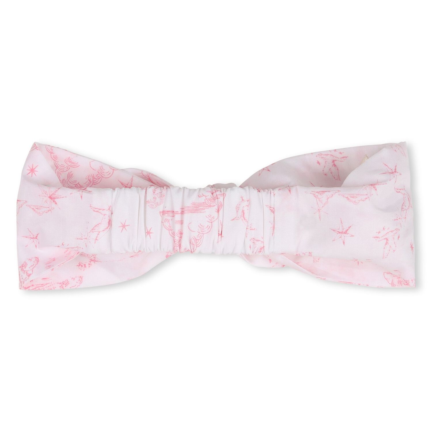 Baby Girls White & Pink Toile de Jouy Romper Set, 1, hi-res