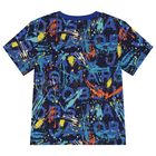 Boys Navy Blue Logo T-Shirt, 1, hi-res