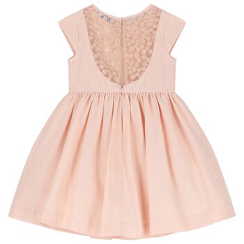 Girls Pink Flower Dress