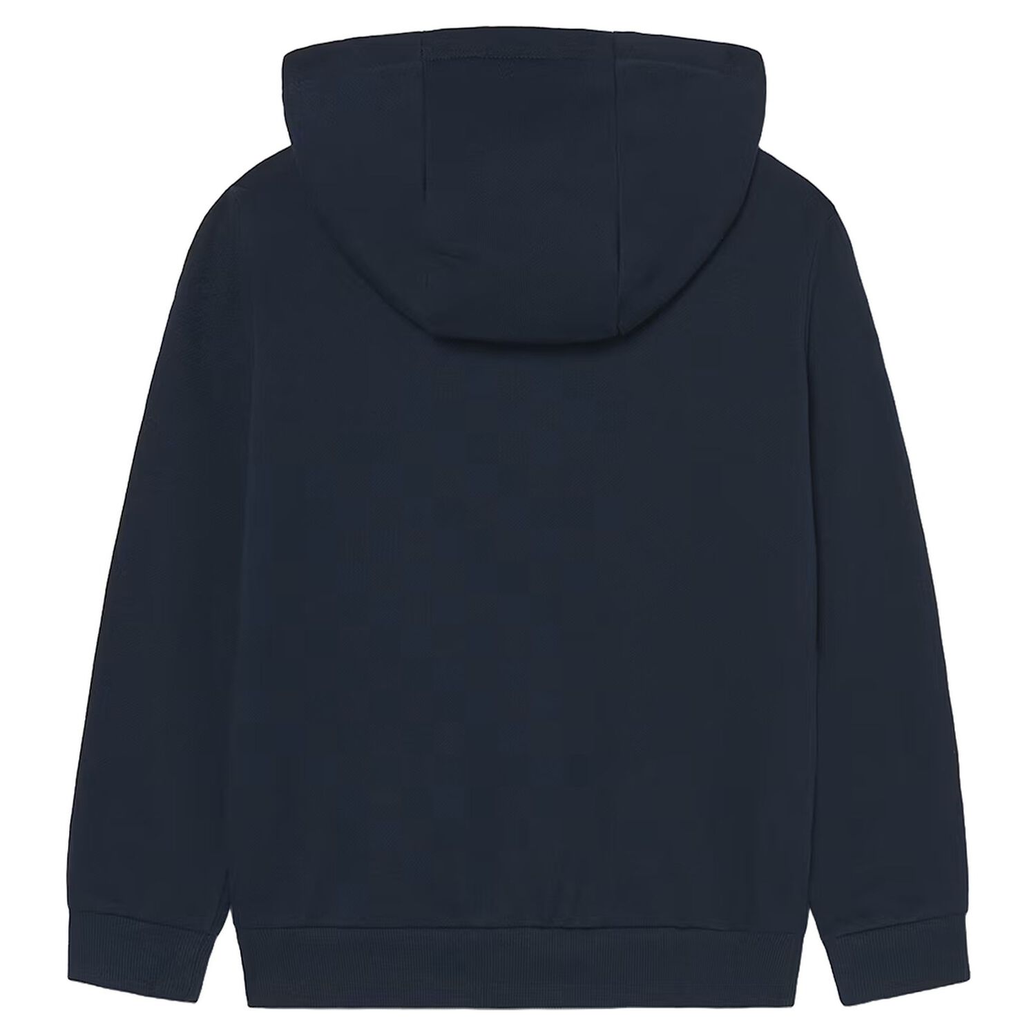 Boys Navy Blue Hooded Zip Up Top, 1, hi-res