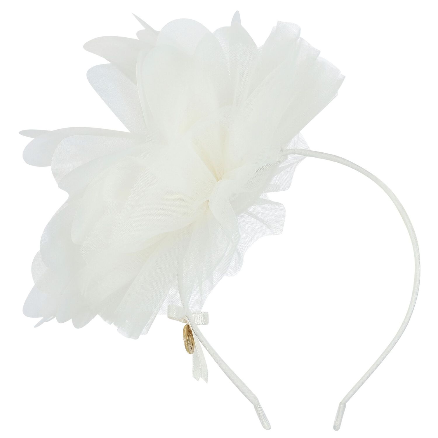 Girls White Headband, 1, hi-res image number null