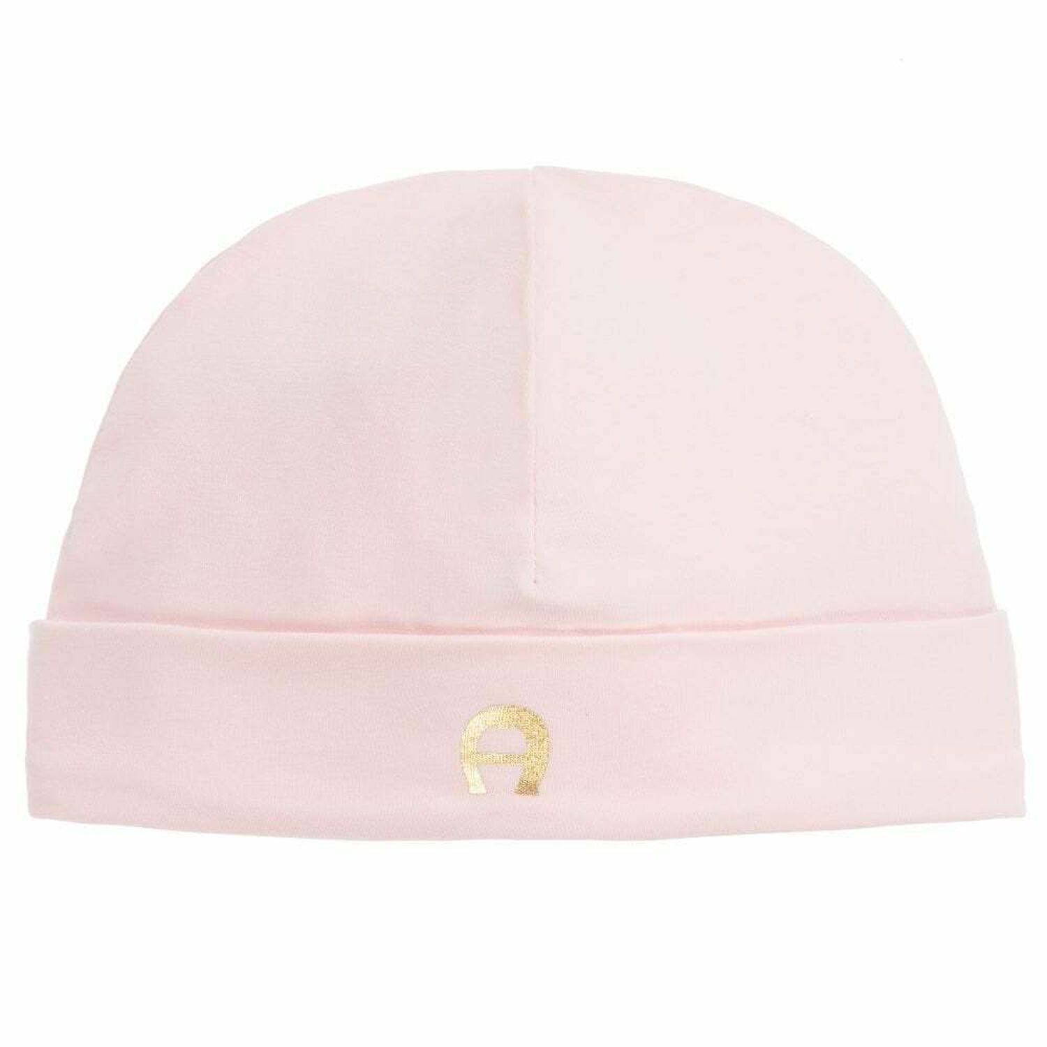 Baby Girls Pink Logo Hat, 1, hi-res