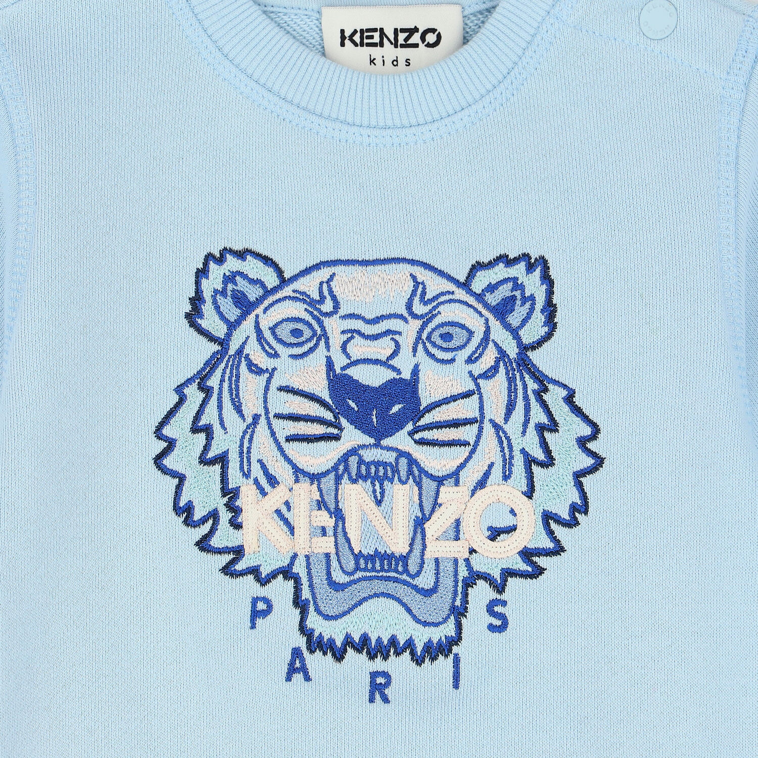 Younger Boys Blue Tiger Sweatshirt, 1, hi-res