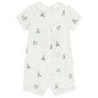Baby Boys White & Blue Rompers ( 2-Pack ), 2, hi-res