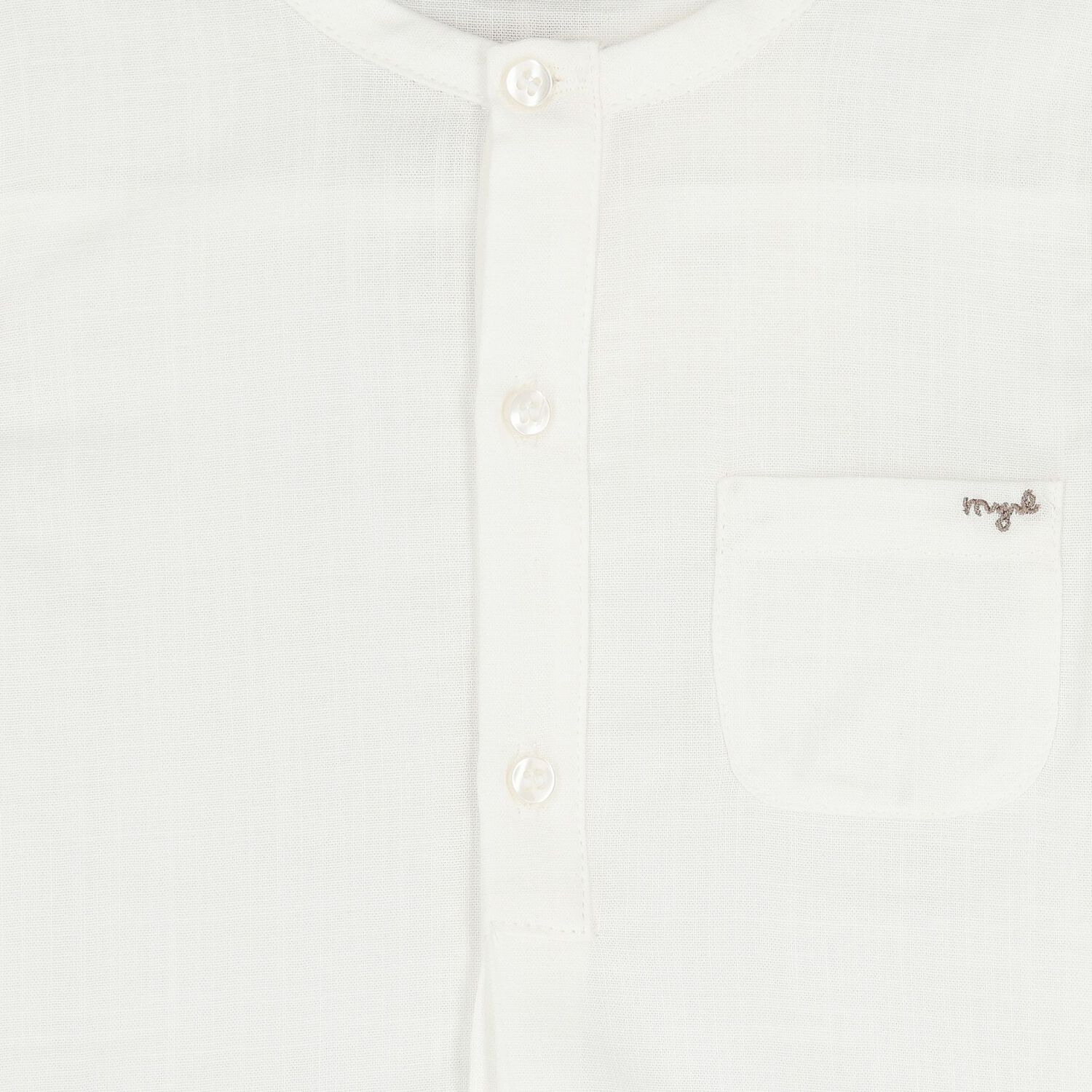 Younger Boys Ivory & Beige Shorts Set, 1, hi-res