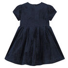 Girls Navy Blue Sparkle Dress, 2, hi-res