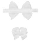 Girls Ivory Bow Headband set , 2, hi-res