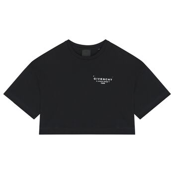 Girls Mini Me Black Logo T-Shirt