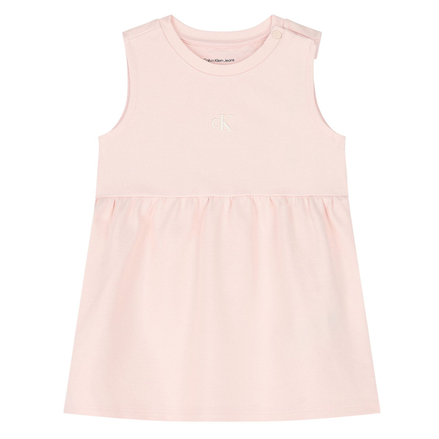 Younger Girls Pink Jersey Dress, 1, hi-res