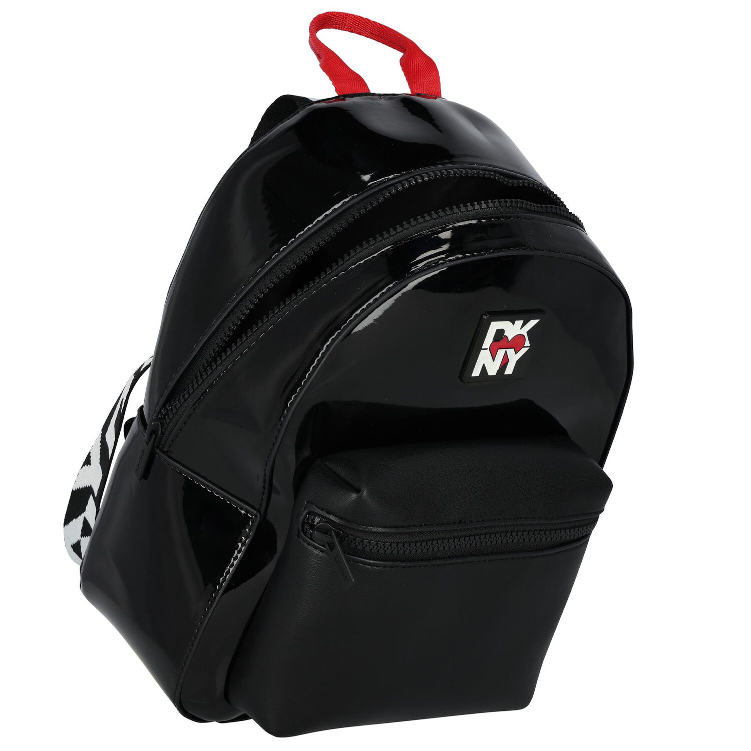 Girls Black Logo Backpack, 1, hi-res