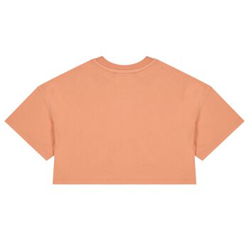 Girls Mini Me Orange Logo T-Shirt