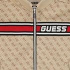 Boys Beige Logo Zip Up Top, 1, hi-res
