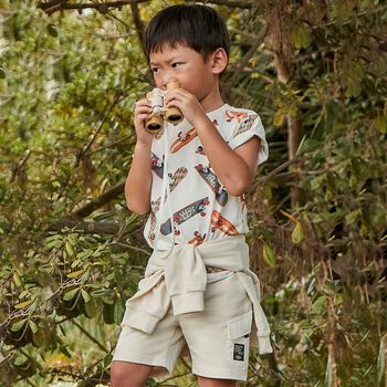 Boys Ivory Shorts