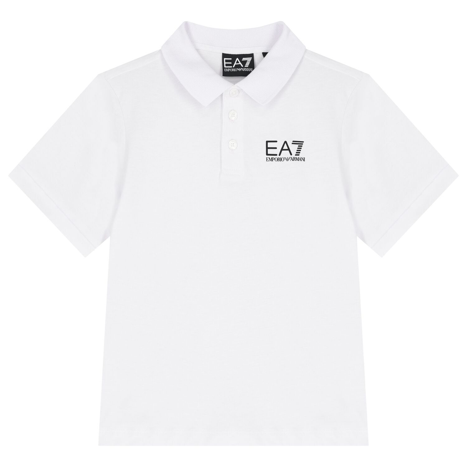 Boys White Logo Polo Shirt, 2, hi-res image number null