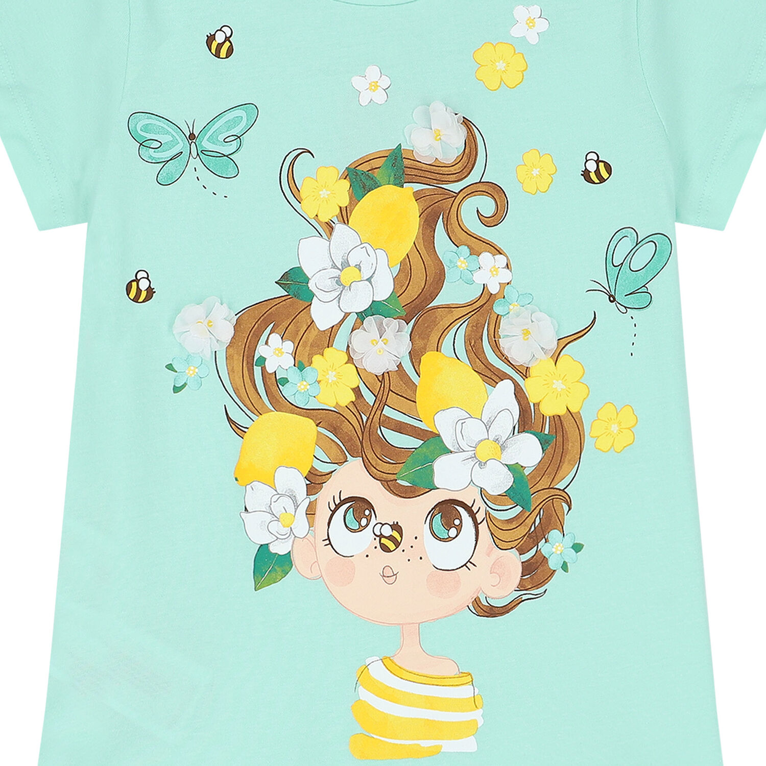 Girls Aqua Graphic Leggings Set, 1, hi-res