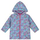 Girls Blue Heart Puffer Jacket, 1, hi-res