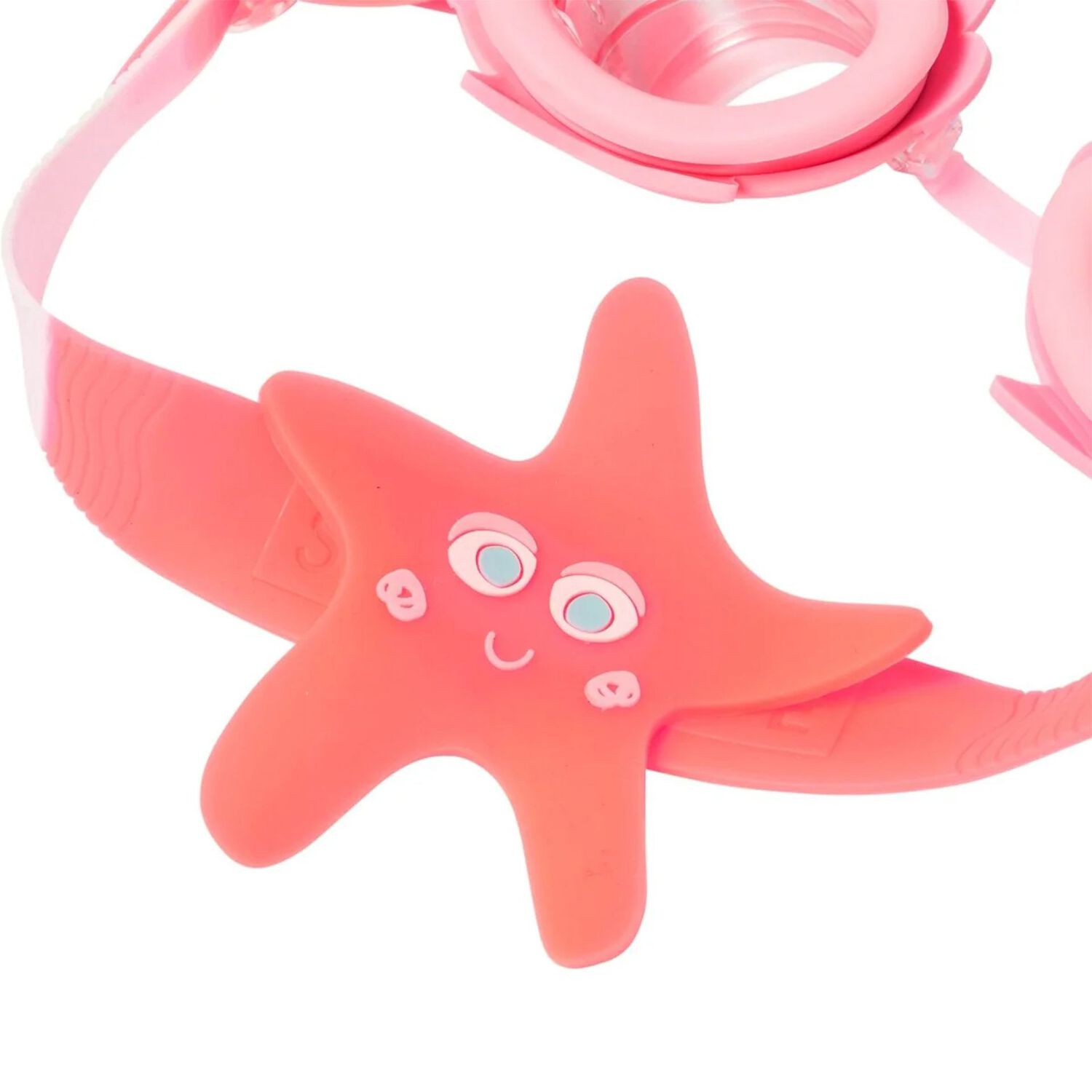 Girls Pink Melody The Mermaid Swimming Goggles, 1, hi-res