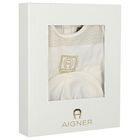 Ivory & Gold Logo Babygrow Gift Set, 1, hi-res