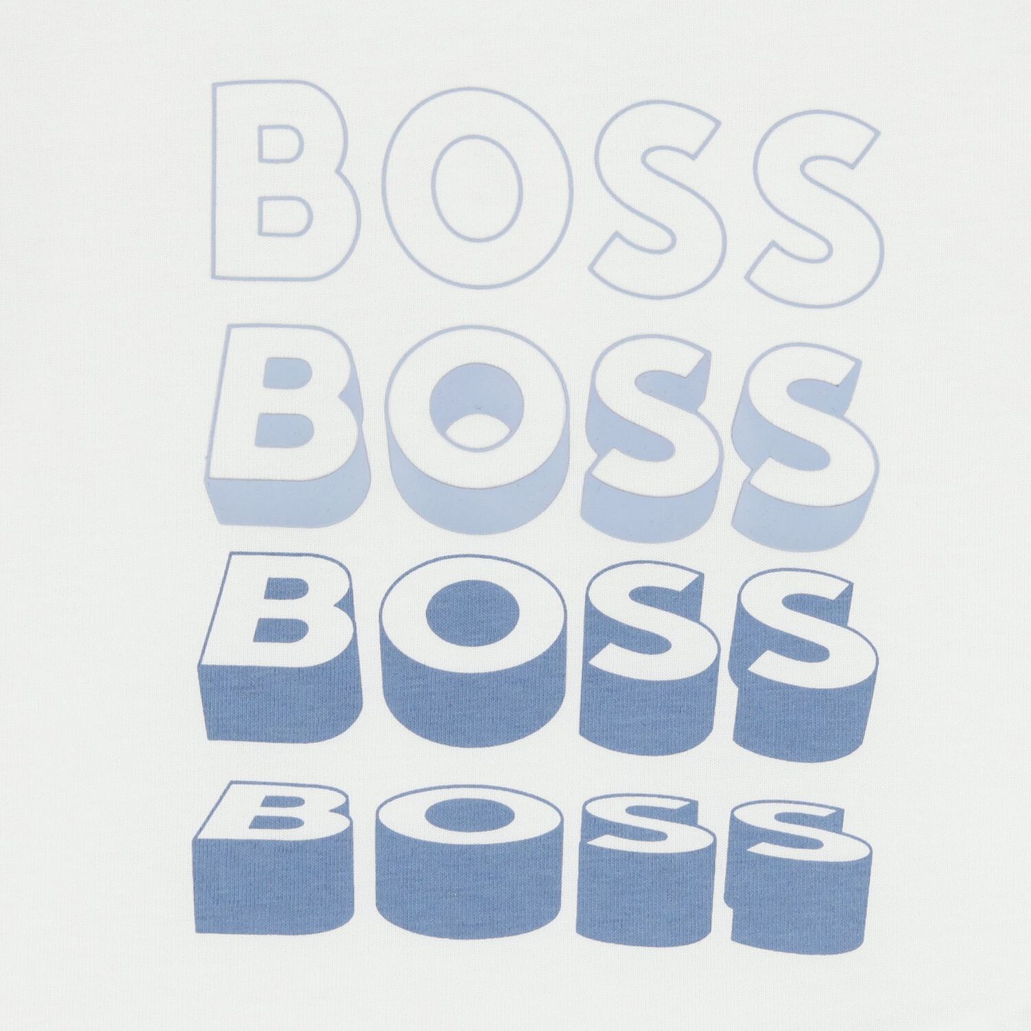 Younger Boys White Logo T-Shirt, 1, hi-res