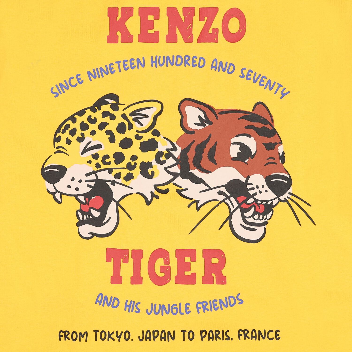 Boys Yellow Tiger & Friend Logo T-Shirt, 1, hi-res
