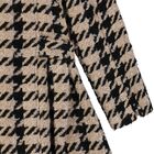 Girls Black & Beige Tweed Houndstooth Dress, 1, hi-res