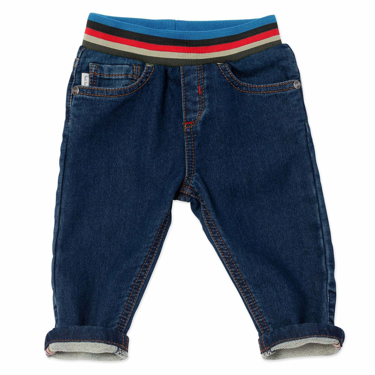 Younger Boys Blue Denim Jeans, 1, hi-res