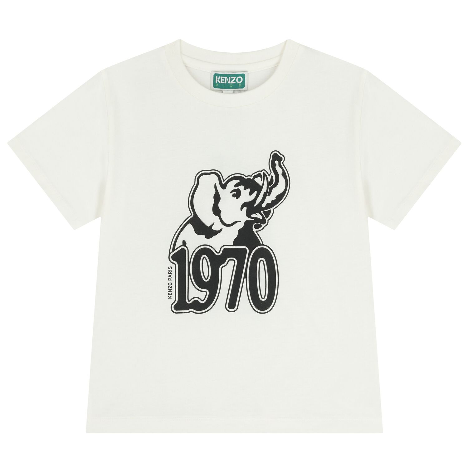 Boys White Elephant Logo T-Shirt, 1, hi-res