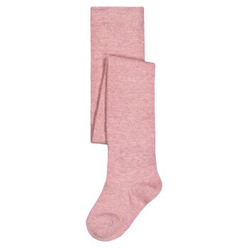 Girls Pink Knitted Tights