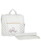 Baby Girls White Logo Bow Changing Bag, 1, hi-res