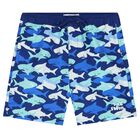 Boys Blue Swim Shorts, 1, hi-res