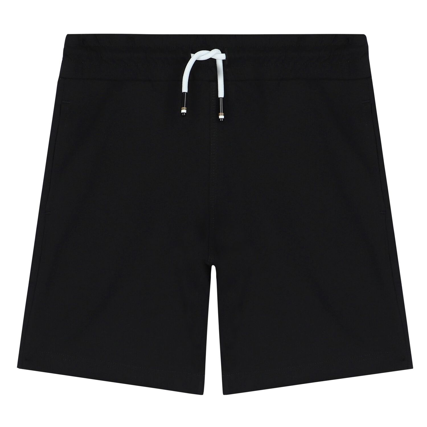 Boys White & Black Logo Shorts Set, 1, hi-res