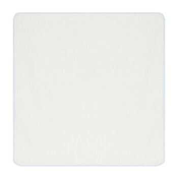 Baby Boys White & Blue Teddy Bear Hooded Towel