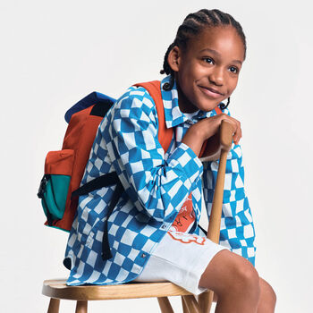 Boys Ivory Cotton Varsity Shorts