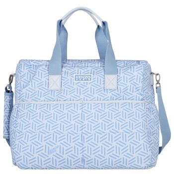 Baby Boys Blue Geometric Changing Bag