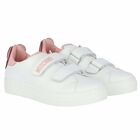 Girls White & Pink Teddy Logo Trainers, 1, hi-res