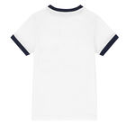 Boys White Logo T-Shirt, 1, hi-res