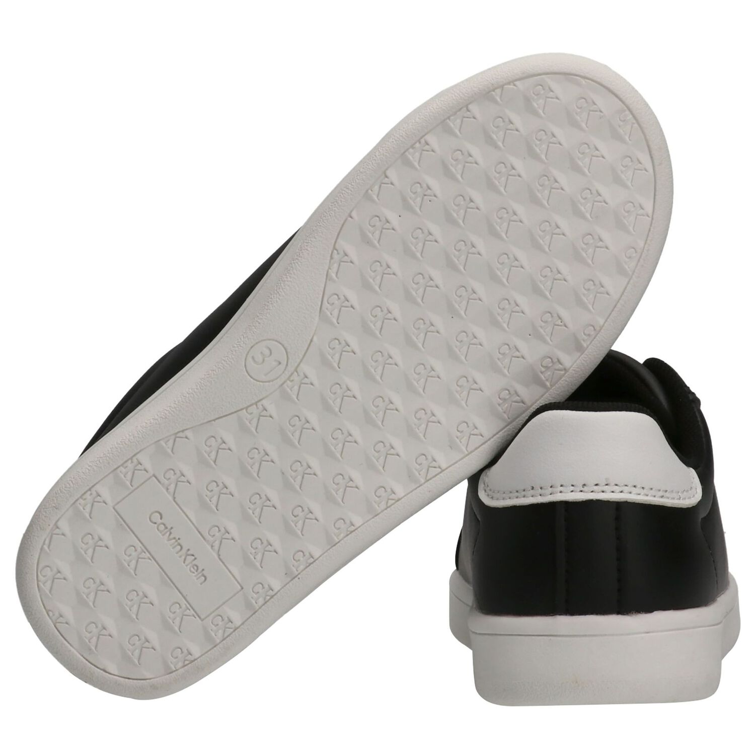 Black & White Logo Trainers, 1, hi-res